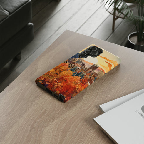 An Urban Autumn Overlook - Impact Resistant Phone Case